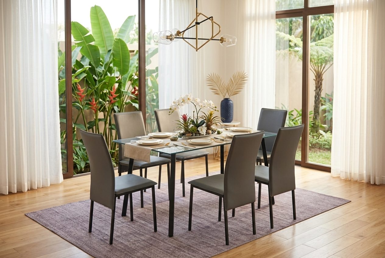 Juego de comedor con mesa y sillas — comedores al por mayor de Leatid